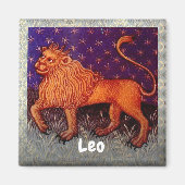 Aimant Panneau Lion Zodiac Lion Horoscope Anniversaire (Devant)