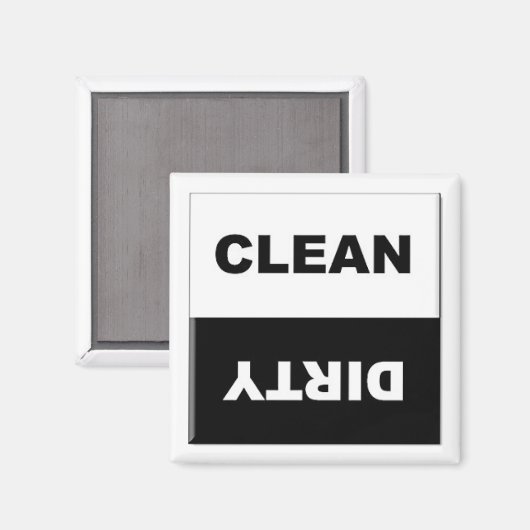 Aimant Panneau magnétique du lave-vaisselle propre (Recto/Verso)