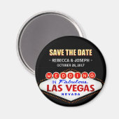Aimant Panneau mariage à Las Vegas - Neon Enregistrer la  (Recto/Verso)