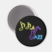 Aimant Panneau Neon Jazz Bar (Recto/Verso)