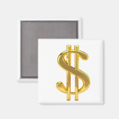 Aimant Panneau or Dollar magnétique (Recto/Verso)