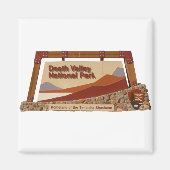 Aimant Panneau Parc national de la vallée de la Mort (Devant)