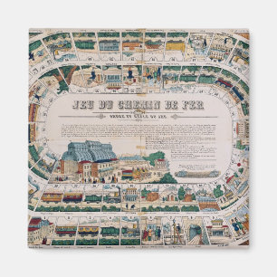 Aimant Panneau pour un jeu ferroviaire, 1850