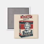 Aimant Panneau Publicité Tin Pour Vieux Café Sac (Recto/Verso)