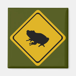 Aimant panneau routier de grenouille