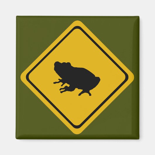 Aimant panneau routier de grenouille (Devant)