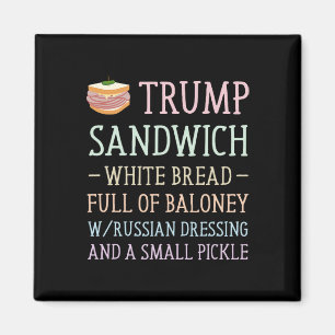 Aimant Panneau Sandwich Trump Drôle