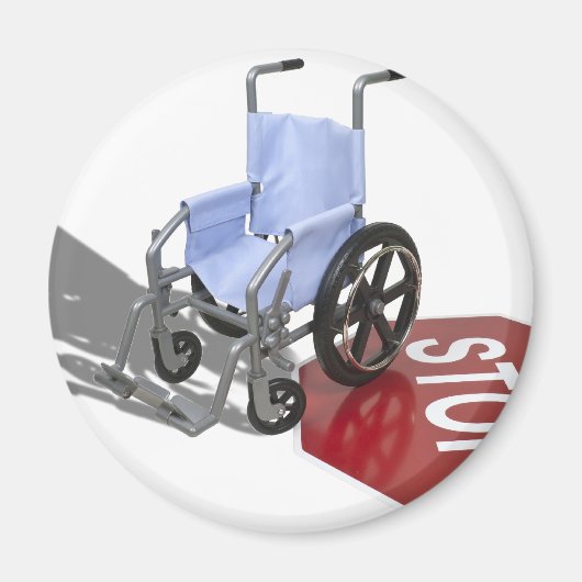 Aimant PanneauArrêtFauteuil roulant103110 (Devant)