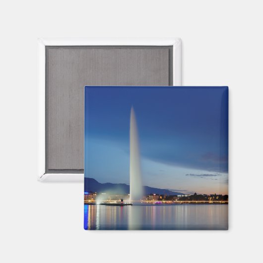 Aimant Panorama à Genève, Suisse (Recto/Verso)