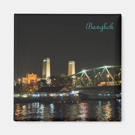 Aimant Panorama de Bangkok la nuit (Devant)