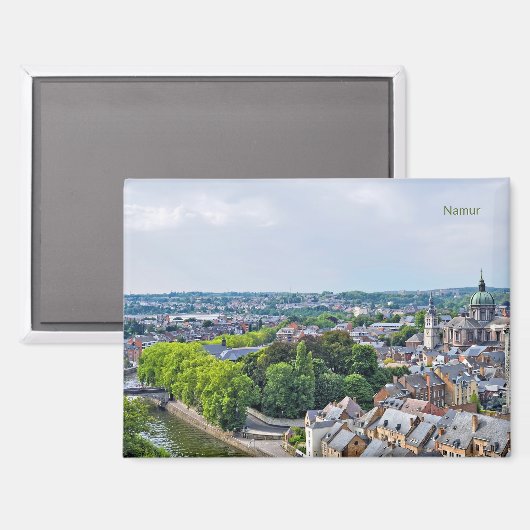 Aimant Panorama de la ville de Namur (Recto/Verso)