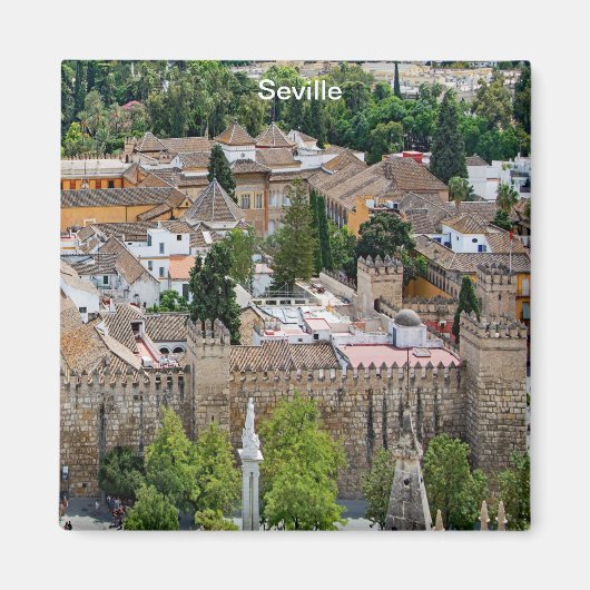 Aimant Panorama de l'Alcázar de Séville (Devant)