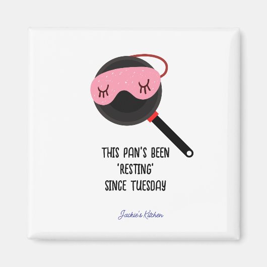 Aimant Pan's "Resting" depuis mardi Funny Kitchen (Devant)