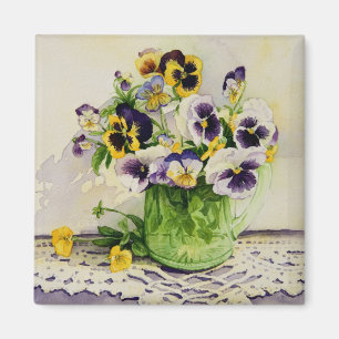 Aimant Pansies en verre vert en 1794