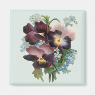 Aimant Pansy Bouquet