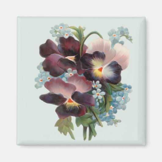 Aimant Pansy Bouquet (Devant)