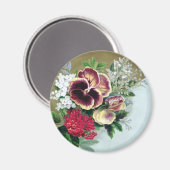 Aimant Pansy Tussie-Mussie (Recto/Verso)