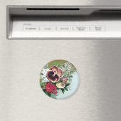 Aimant Pansy Tussie-Mussie (In Situ (Lave-vaisselle))