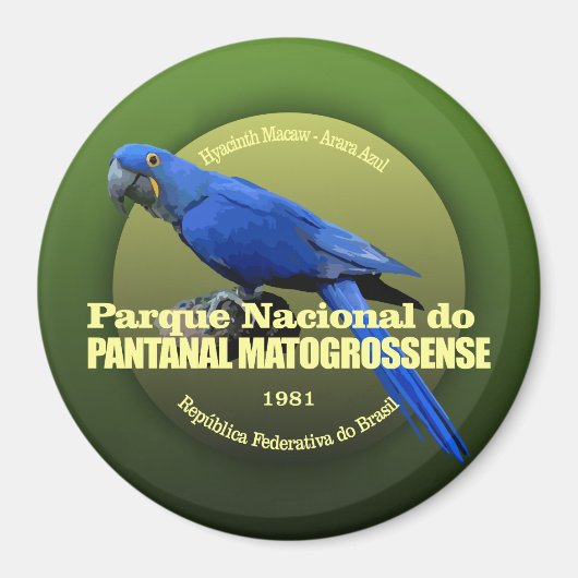 Aimant Pantanal Matogrossense NP (Macaw) WT (Devant)