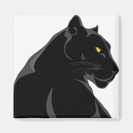 Aimant panthère noir (Devant)