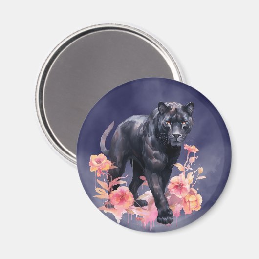 Aimant Panthère noire (Recto/Verso)