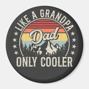 Aimant Papa aime un grand-père seul Glacière cercle rétro