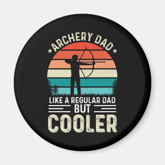 Aimant Papa au tir à l'arc (Devant)