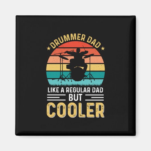 Aimant Papa batteur (Devant)