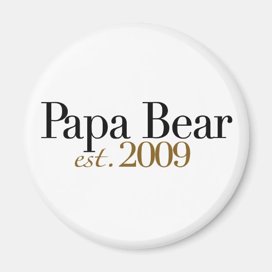 Aimant Papa Bear Est 2009 (Devant)