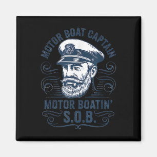 Aimant Papa capitaine drôle de bateau ponton capitaine de