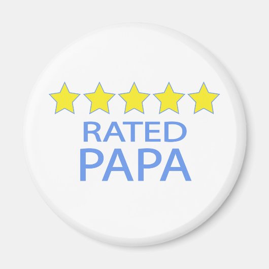 Aimant Papa cinq étoiles (Devant)