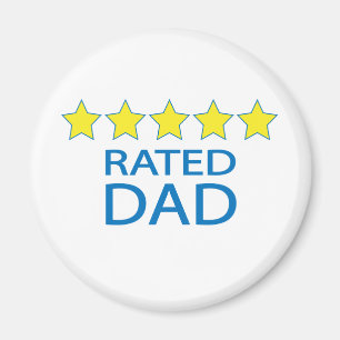 Aimant Papa cinq étoiles