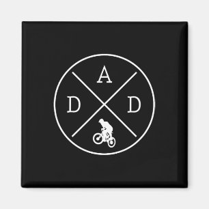 Aimant Papa cycliste VTT Vélo cyclisme Fête des pères
