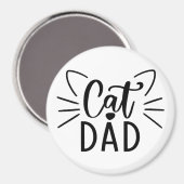 Aimant Papa de chat (Recto/Verso)