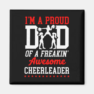 Aimant Papa de Cheerleading Je suis un papa fier d'une