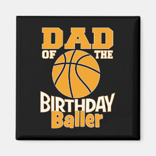 Aimant Papa De L'Anniversaire Baller Basketball Fête À Th