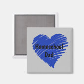 Aimant Papa de l'école cool (Recto/Verso)