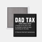 Aimant Papa Définition de l'impôt Fête des pères Drôle Pè (Recto/Verso)