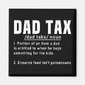 Aimant Papa Définition de l'impôt Fête des pères Drôle Pè (Devant)