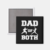 Aimant Papa Des Deux Funny Karate Softll Papa (Recto/Verso)