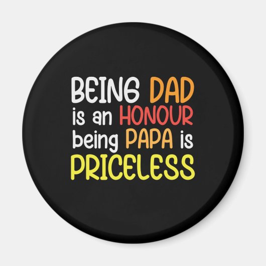 Aimant Papa Don Être Papa Être Papa Être Papa (Devant)