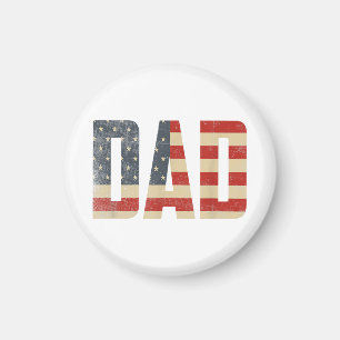 Aimant Papa Drapeau Américain Patriotique Gras Fête des P