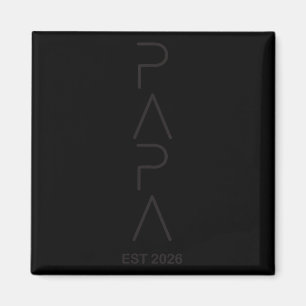 Aimant Papa drôle Établ.2026 Annonce futur papa gros