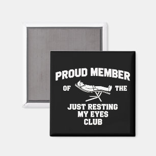 Aimant Papa drôle qui se repose juste les yeux Fête des p