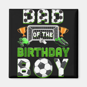 Aimant Papa du garçon de la fête de soccer Famille appari