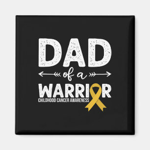 Aimant Papa d'un guerrier - Sensibilisation au cancer inf