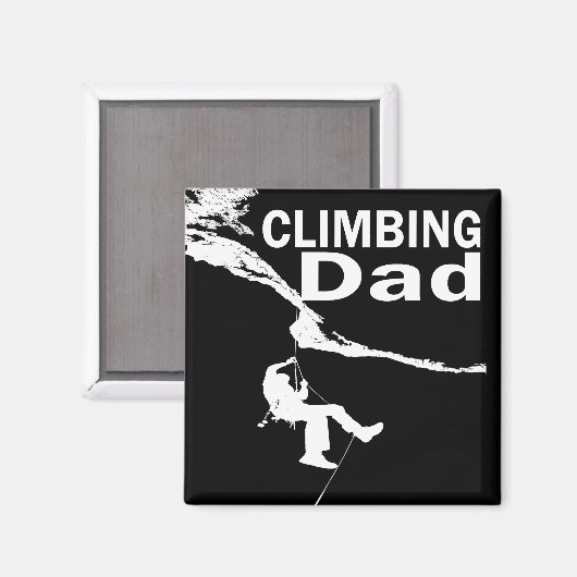 Aimant Papa escalade rock (Recto/Verso)