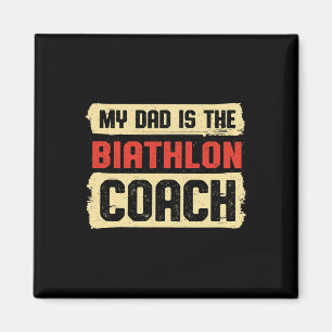 Aimant Papa Est Le Biathlon Coach Fête des pères Biathlèt