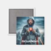 Aimant Papa est super-héros (Recto/Verso)