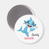 Aimant Papa Famille Requin Heureuse (Recto/Verso)